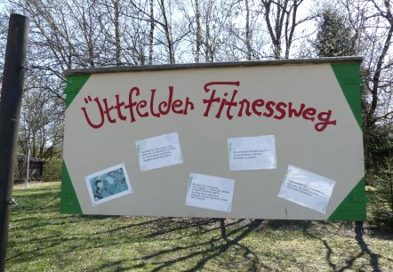 Start Üttfelder Fitnessweg, © Tourist-Information Islek Start Üttfelder Fitnessweg, © Tourist-Information Islek