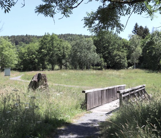Footbridge at the Irsental reservoir, &copy; Tourist-Information Islek