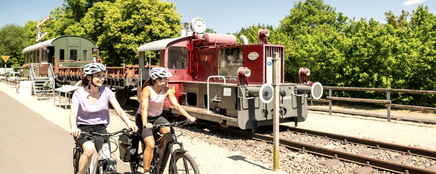 Spoorwegmuseum in Pronsfeld op de fietsroute Eifel-Ardennen, © Eifel Tourismus GmbH, Dominik Ketz