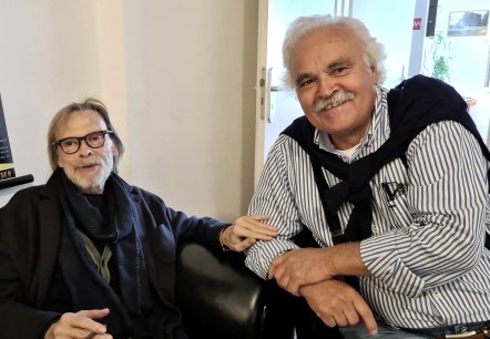 Volker Lechtenbrink und Adolf Winkler (rechts), © AWI-Film, Bitburg