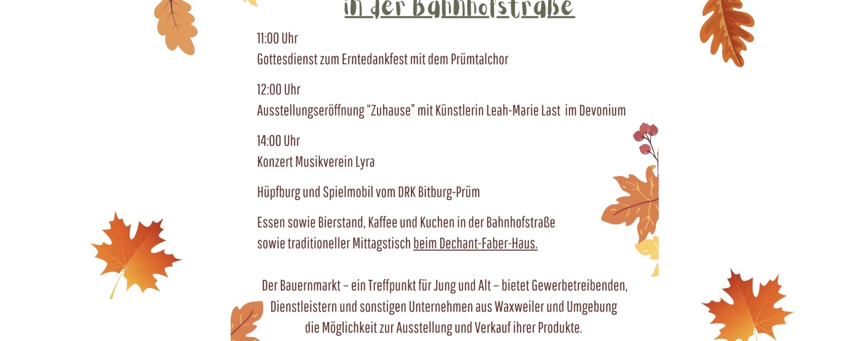 Plakat, © Gewerbeverein Waxweiler