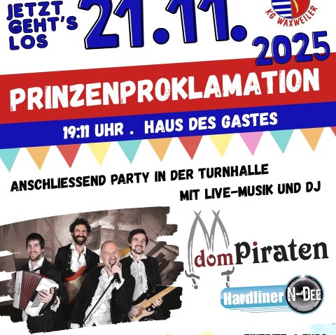 Prinzenproklamation, © KG Waxweiler