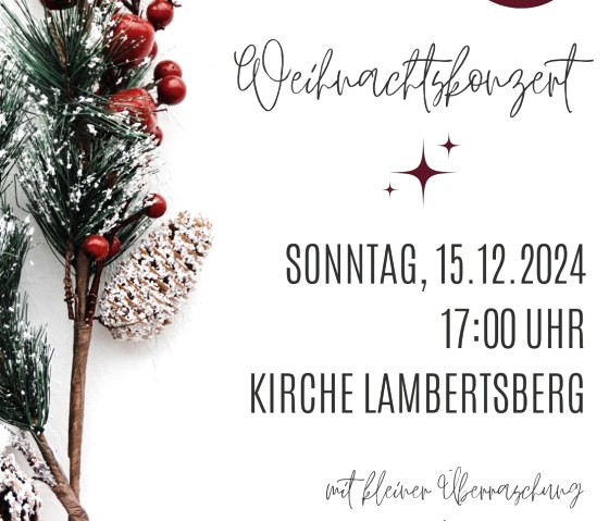Weihnachtskonzert, © MV Plütscheid-Lambertsberg