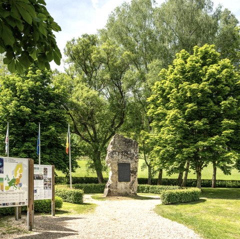 Das Europadenkmal am Dreiländereck Ouren, © Eifel Tourismus GmbH, Dominik Ketz