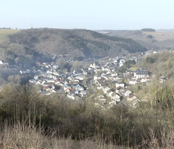 Uitzicht op Waxweiler, © Tourist-Information Islek, Ingrid Wirtzfeld