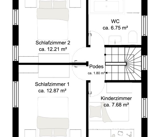 Grundriss OG, &copy; Anna-Maria Meyer
