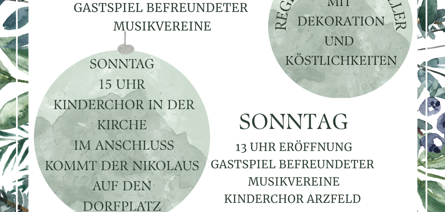 Plakat, © Musikverein Arzfeld