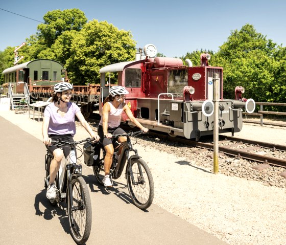 Spoorwegmuseum in Pronsfeld op de fietsroute Eifel-Ardennen, © Eifel Tourismus GmbH, Dominik Ketz